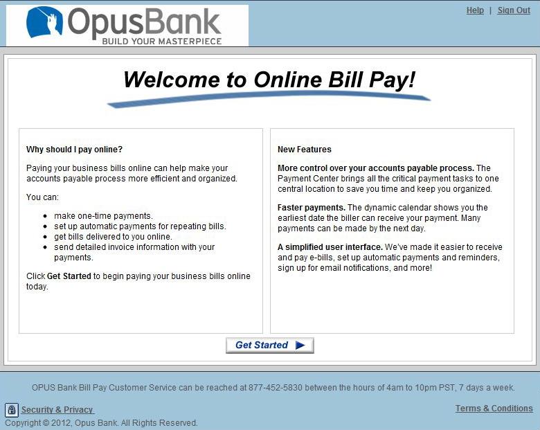 be Displayed To download the complete Bill Pay