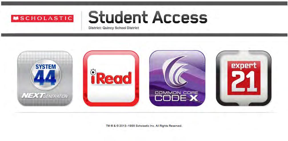 Accessing Code X Digital Students and teachers use their Scholastic Student Access Screens and Educator Access Screens to access Code X Digital.