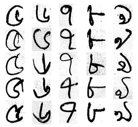 nl Abstract We propose a novel handwritten character recognition method for isolated handwritten Bangla digits. A feature is introduced for such patterns, the contour angular technique.