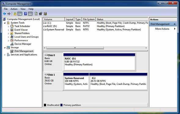C.7 Disk Management : Partition the Disk After RAID 1 volume created, you