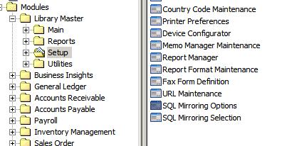 SQL Mirroring for Renovofyi 11 Section C: System Operations IMPORTANT: SQL Mirroring for Renovofyi needs to work in conjunction with a SQL Server and ODBC.