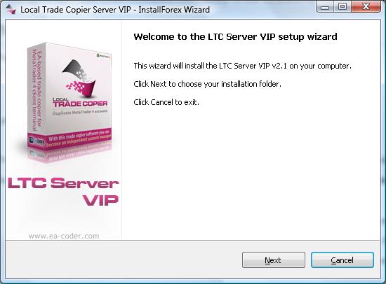 Local Trade Copier Installation Guide Automated installation of Server/Client EA files using installer Step One: You need to have at least 4 files to run LTC software.