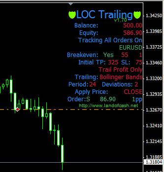 orders marked with this magic number. _trailinloss=false By default (_trailinloss=false) EA moves Stop Loss only in profit. To make EA move SL also in loss set _trailinloss = true.