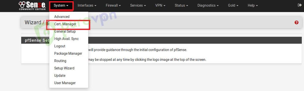 PureVPN's OpenVPN Setup Guide for pfsense (2.3.2) pfsense is an open source firewall and router that is available completely free of cost.