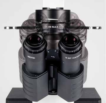 Elegant and robust, the microscope stand follows all needs for an intense daily use.