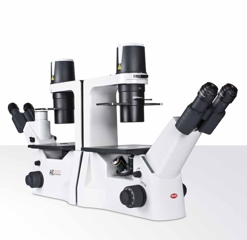 Stands Designed as a basic instrument for any life-science laboratory, the AE2000 comes with a Binocular or Trinocular stand.