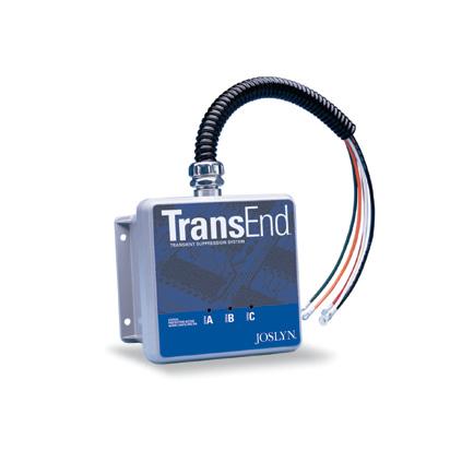 TransEnd Series TransEnd 100 Provides 100,000-amp per mode single-pulse surge current capacity (200,000 amps per phase) Protects facilities and equipment against the harmful effects of lightning