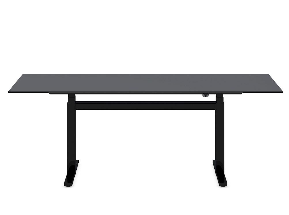 Product range Sitting/standing meeting table The LO Extend desk and table family is rounded off by the meeting table, which is available with electric height adjustment or fixed height.