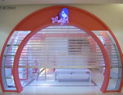 COL Transparent V Polycarbonate has an approximate visibility of 67% and can be installed internally or externally.