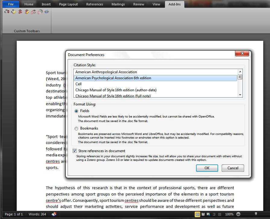 To add a reference: 1. Click on the Zotero Insert Citation icon. 2.