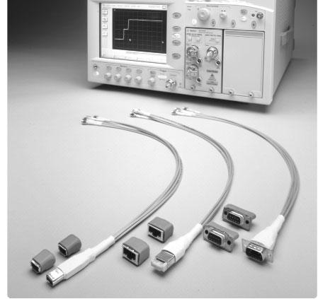 TDR Calibration at the end of probe tip. SMA connecters are directly connected to three type of high speed digital interface connectors.