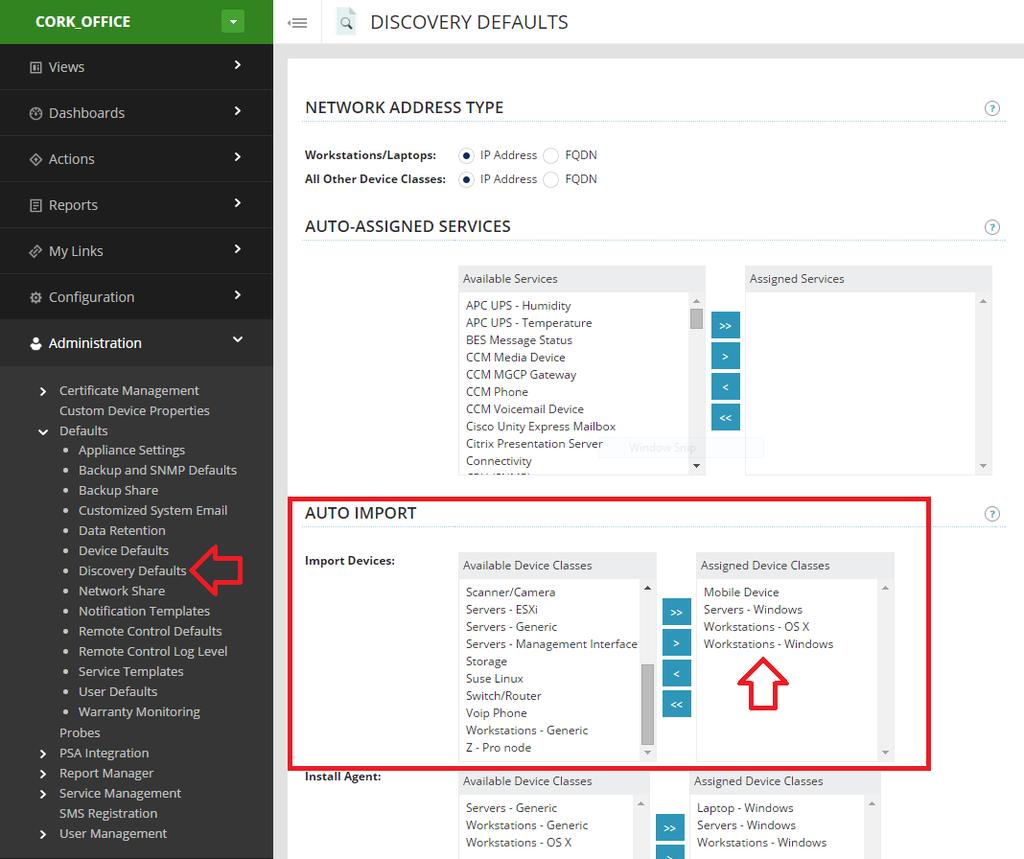 Step 4D Discovery Defaults The agents that are being deployed will automatically be added in to your N-central dashboard.
