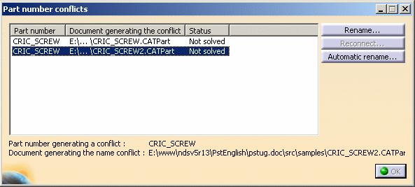 Page 52 3. Select CRIC_SCREW.1 (CRIC_SCREW.CATPart) and click the Load icon.