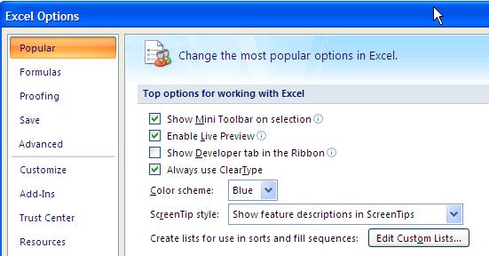 Using Custom Lists You can use Excel s default custom lists to quickly enter a series of data in a worksheet, or you can create your own. Using the Fill Handle The fill handle is a very useful tool.