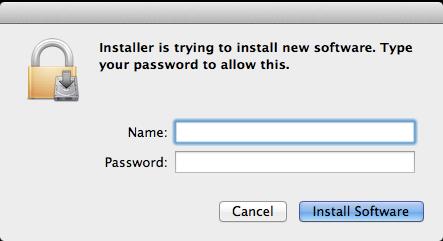 click the Install Software button
