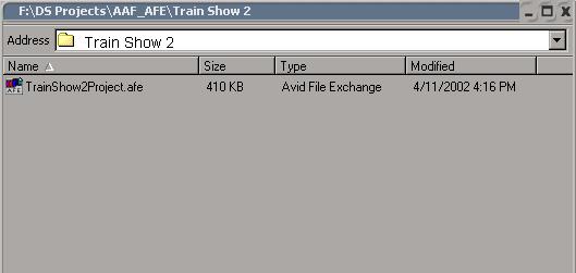 Conforming with AAF and AFE Files 7. If you are running MediaLog on an Avid editing system, make sure the AFE file is in a location that you can access from the Avid DS workstation.