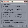 28 AutoView 1000R/ AutoView 2000R Installer/User Guide Figure 3.8: Flag Dialog Box To determine how the status flag is displayed: 1. Select Name or EID to determine what information will be displayed.