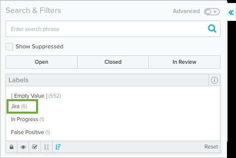 Managing Your Jira Issues 3. Locate the Labels filter and select the Jira label.