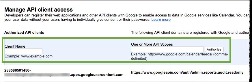 Configuring the AlienApp for G Suite return to the Service Accounts page.