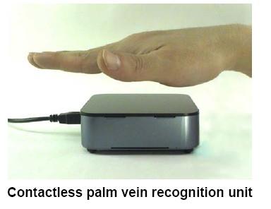 FEATURES OF CONTACTLESS PALM VEIN TECHNOLOGY: It is the world s first ever contact less palm vein authentication technology.