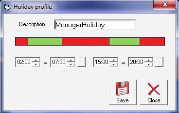 M-PROX Installation Instructions Creation of a weekly profile Select weekly profile from the Files menu, click on New in the profile list Use arrow or compile field to create the profile for each day