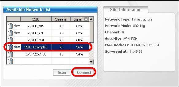 Chapter 5 Tutorials Figure 35 Connecting a Wireless Client to a Wireless Network