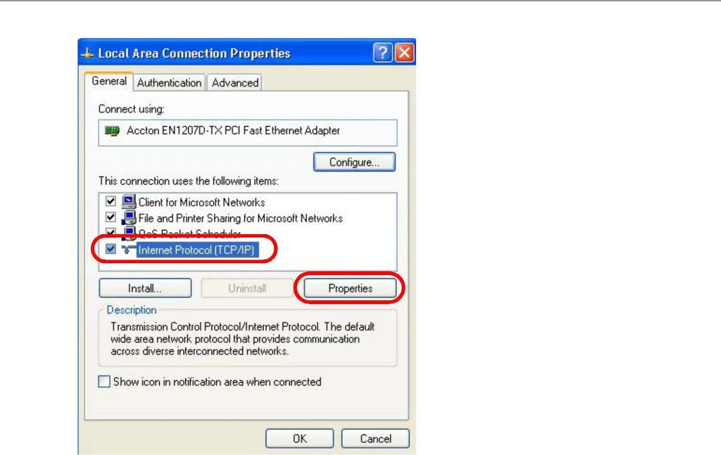 Appendix C Setting Up Your Computer s IP Address 5