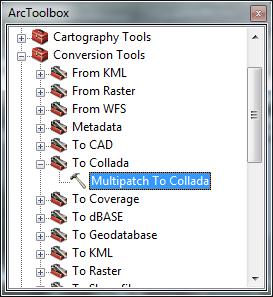 Use Multipatch to Collada Tool The output