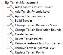 Geoprocessing with Terrains Geoprocessing with Terrain Datasets