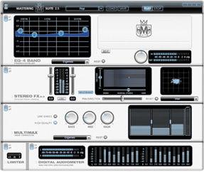Mastering for any situation Audio software for any situation: Thanks to the built-in Mastering Suite, every song sounds perfect in every playback situation!