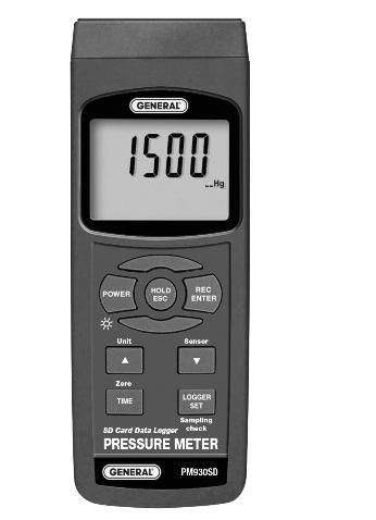PM930SD USER S MANUAL LIQUID OR AIR PRESSURE METER WITH DATALOGGING SD CARD