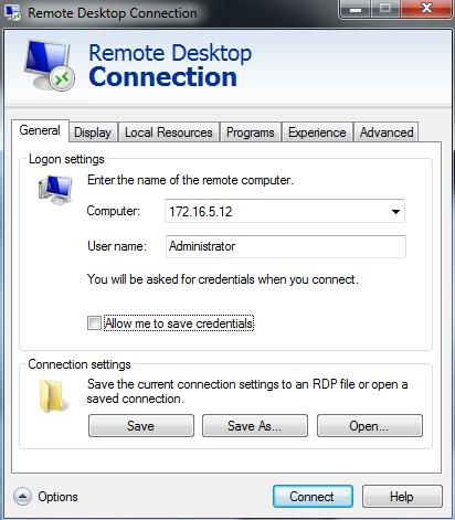 How to Connect to a Windows VM The following procedure explains how to connect to a Windows virtual machine using Remote