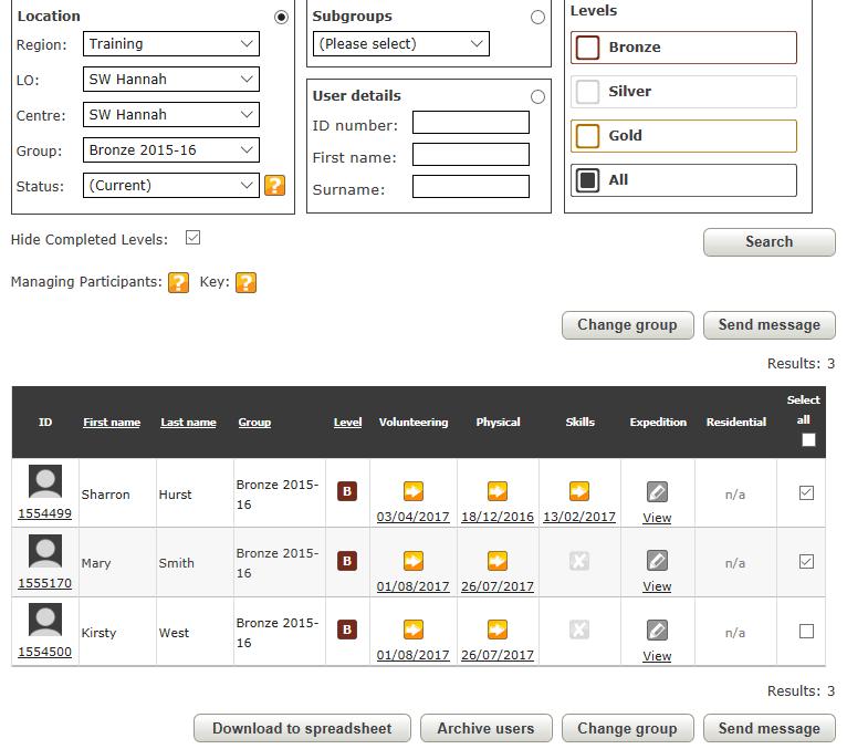 Archiving a participant If you wish to archive one participant: Find the participant you wish to archive by either using the Manage participant and Participant overview buttons or by using the Find