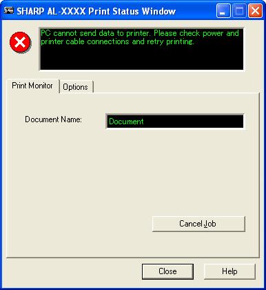2 Outline of the Print Status Window When printing begins, the Print Status Window activates and appears on the screen.