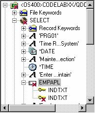 Page 101 of 165 Help menu you can get quick access to the DDS Language Reference as well as several other useful sources of information. 6. Minimize the Help window 7. Double-click the INDTXT keyword.