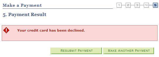 14. The 5. Payment Result page displays the status of the payment with confirmation details.