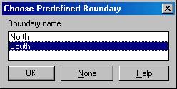 use your predefined boundary. If you want to pick the boundaries, you can type N for No.
