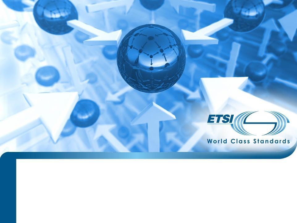 ETSI CTI INTRODUCTION IETF#92 Miguel Angel Reina Ortega Centre for
