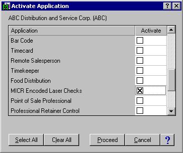 23 2 lick Yes. he application displays the ompany Maintenance window. lick the ctivate button to open the ctivate pplication window.
