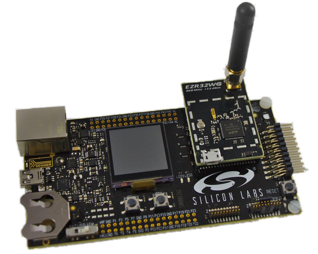 UG197: EZR32 Leopard Gecko 915 MHz Wireless Starter Kit The SLWSTK6202 is an excellent starting point to get familiar with the EZR32 Leopard Gecko Wireless Microcontroller.