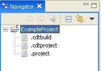 Double click on the ExampleProject in the Navigator window.