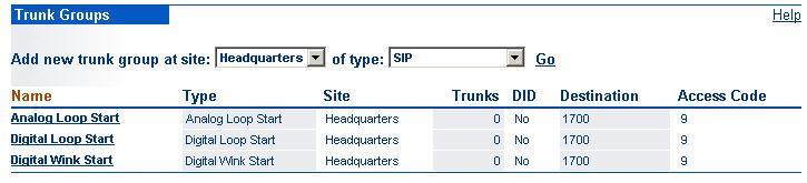 ShoreTel System Settings Trunk Groups ShoreTel trunk groups support both dynamic and static SIP endpoint individual trunks.