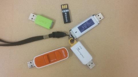 1) USB Drive to store files from class As is