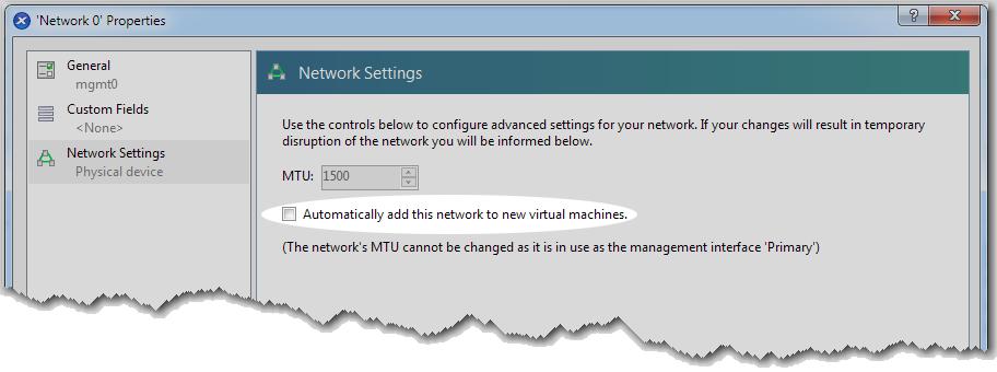 The Network Settings screen appears. e.