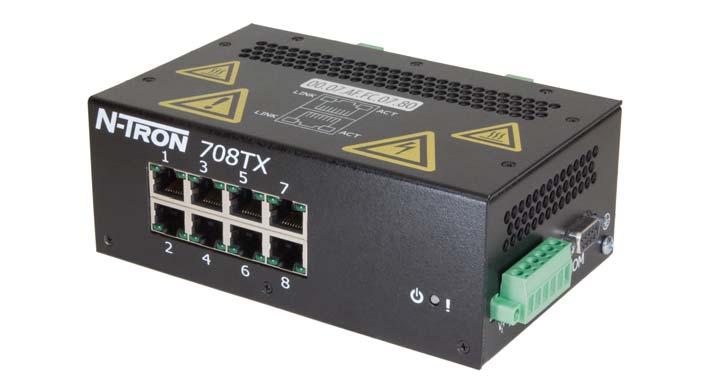 Fully Managed Fast Ethernet with SNMP V3 & DHCP Server Option 82 The N-Tron 700 Series Fully Managed Industrial Fast Ethernet Switches are affordably priced to fit any networking budget while