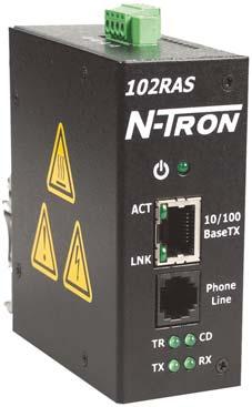 N-Tronʼs Family of Serial Communications Devices for Industrial Environments The N-Tron family of serial devices includes an industrial remote access server, serial-to-fiber converter, an Isolator, a