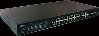 L3 Managed Switch GIE8128 28 port L3 managed Industrial Ethernet Switch,All RJ45 port with Electrostatic Discharge function Static routing RIPv1/v2 OSPF,VRRP LACP / STP / RSTP / MSTP,Private