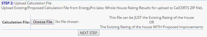 Click NEXT STEP Click the Chse File link OR Click the Brwse link The ptin f Chse File r Brwse will depend n what brwser yu re using.