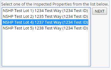 Nte: Once the PV-2s are filled ut, yu have the ptin f 100% testing r sampling fr the PV-3s. Fr 100% Testing G directly t Step 8 Submit NSHP-PV-3 Results. Select the lt fr the PV-3.