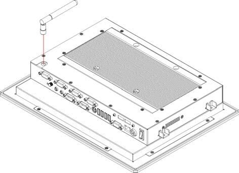 2. Follow the photo instruction to install the HDD_KIT onto the chassis. 3.